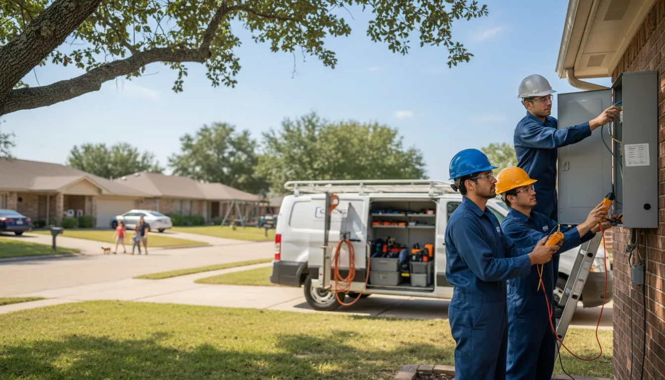 Certified electrician providing emergency electrical services in Walnut, IA